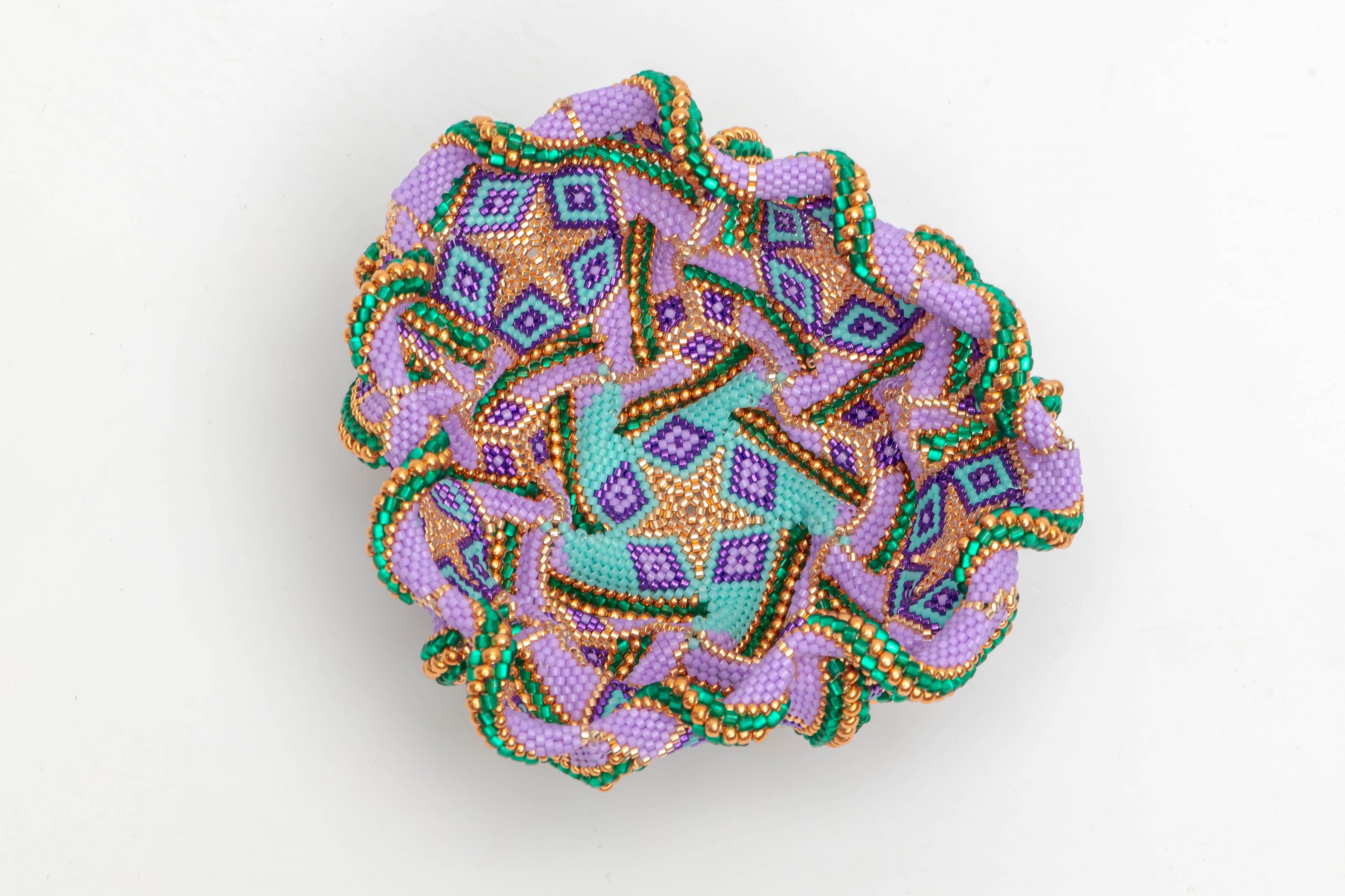 Helen McIntyre – Purple Mosaic – 1 – The Beadworkers Guild