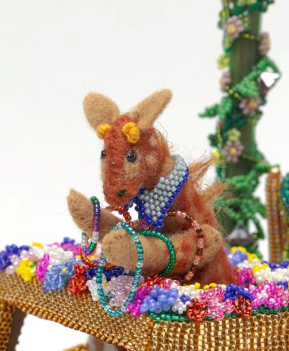 Tyson goes to the Mardi Gras Parade - Beading Pals on the Road